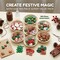Christmas Button Assortment – 100-Piece Holiday Craft & Sewing Buttons, Includes Santa, Reindeer, Trees, Gifts & More for DIY, Scrapbooking & Decorations